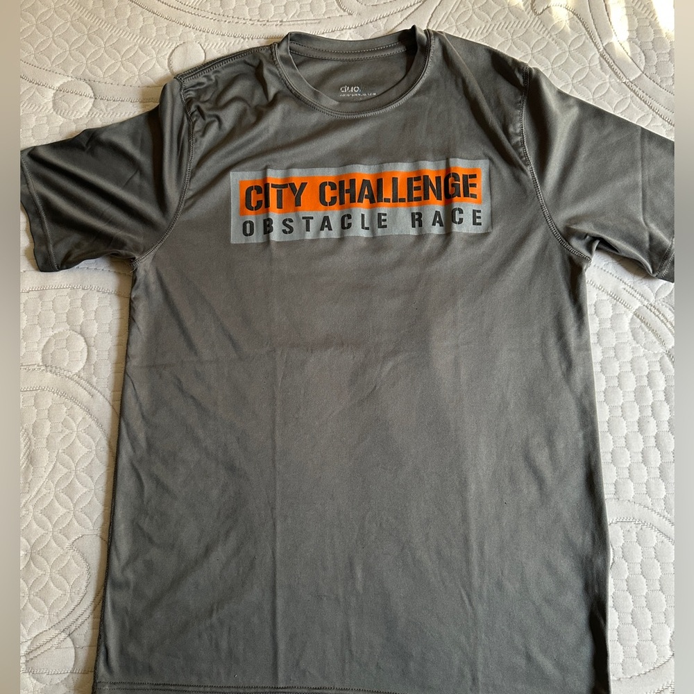 City Challenge Obstacle Race | Grey | Finisher T-Shirt | Size M | Men/Unisex